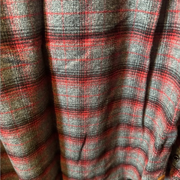 Tobacco Motorwear Co Red and Gray Plaid Shirt XL - Picture 4 of 4